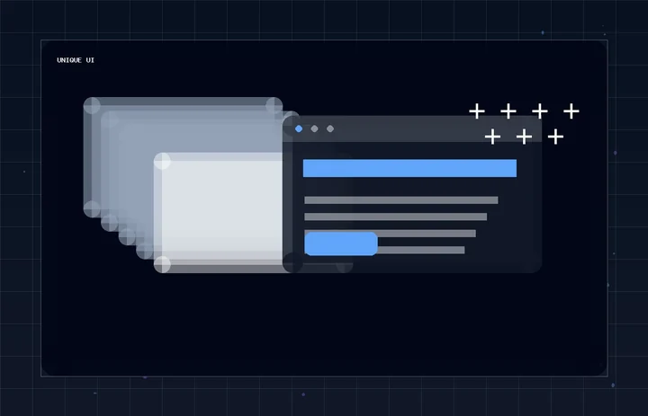Bir web sitesinde sayfa düzenini ve tasarım seçeneklerini anlatan çizim